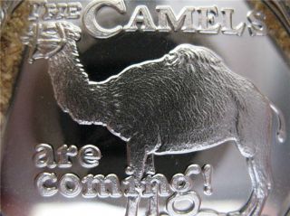 1.  Oz.  999 Silver Coin Rare R.  J.  Reynolds The Camels Are Coming,  Gold