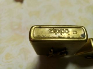 1992 Zippo Brass Lighter with Marlboro Man Wild West Monogrammed T 2