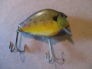 Early Heddon Punkinseed 740 In Bluegill Finish With 2 - Pc Hardware