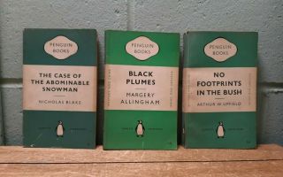 3 1950s First Edition Penguin Crime Paperbacks Case Of The Abominable Snowman B1