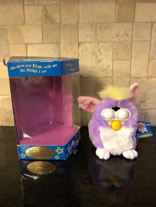 Vintage 1998 Special Limited Edition Electronic Furby Model 70 - 884 Purple/white
