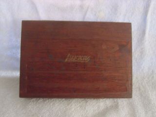 Lufkin Rule 513 Vintage Depth Gage Micrometer In Wood Box