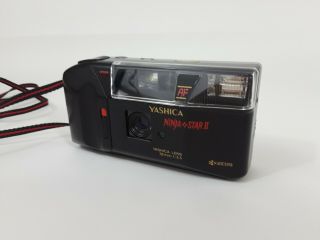 Yashica Ninja Star Ii Vintage Film Rangefinder Camera.