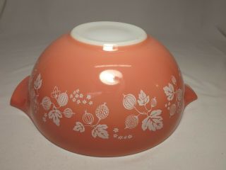 Vintage Pyrex Pink Gooseberry Cinderella Mixing Glass Bowl 444 - 4 Quart