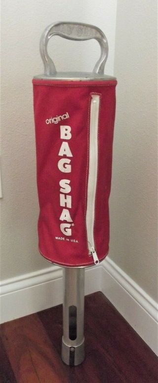 Vintage Golf Bag - Shag Red/wht.  By Madewell Products Made In Usa