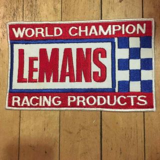 Vintage Lemans World Champion Racing Products Jacket Drag Car Snowmobile Patch