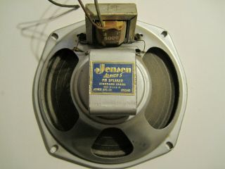 Rare Vintage 6 " Jensen Alnico 5 Pm Speaker W/ Stancore 5k Filter Transformer