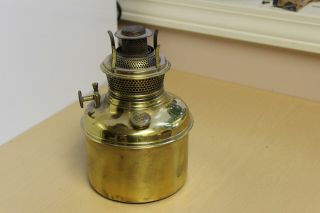 Antique Vintage Bradley And Hubbard Brass Oil Lamp Font