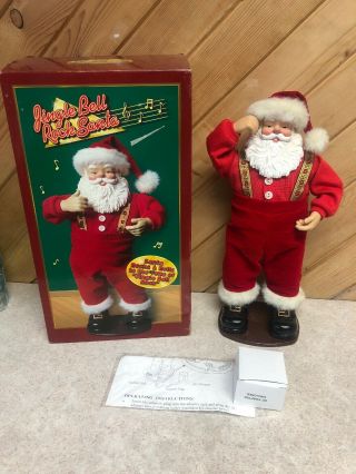 Vtg ‘98 Jingle Bell Rock Santa 1st Edition Dancing Musical Santa W/ Box