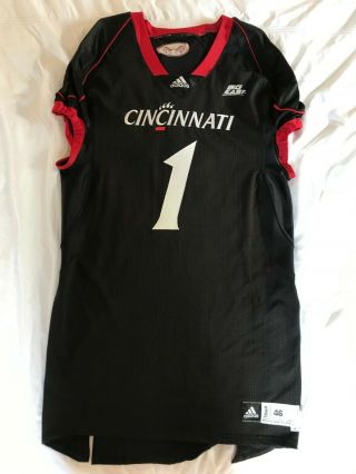 Cincinnati Bearcats Team Issue Adidas Game Football Jersey 1