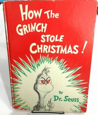 Vintage 1957 Dr.  Seuss How The Grinch Stole Christmas Hc Book 1st Edition? No Dj