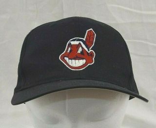Vintage Cleveland Indians Chief Wahoo Snapback Baseball Cap Hat Twins Enterprise