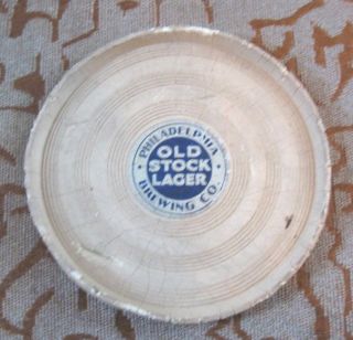 Vintage - Rare Old Stock Beer Philadelphia Brewing Co 4 " Rubber Coaster Pa