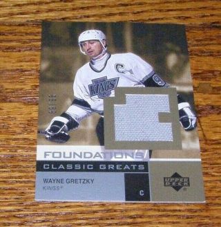 2002 Upper Deck Wayne Gretzky Game Jersey Card (g - Wg) La Kings - C