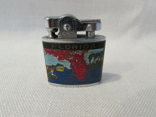 Vintage Cmc - Continental Lighter - Florida Sunshine State Souvenir