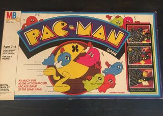 Vintage Milton Bradley Pac - Man Board Game 1980 Mb Made In Usa Retro