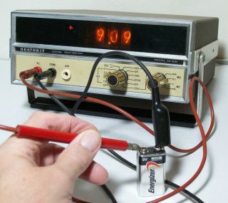 Heathkit IM - 102 Digital Multimeter Nixie Tubes w/ Power Cable Test Probes 2