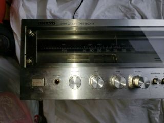 Vintage Onkyo Silver Faced Stereo Receiver TX - 2500 2