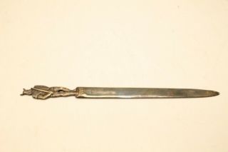 Vintage E.  P.  N.  S.  Th.  Marthinsen Norway Viking Silver Plated Letter Opener