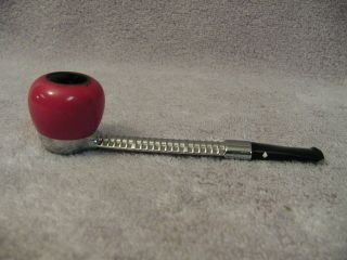 Vintage Dr Grabow Viking Tobacco Pipe With Red Screw - On Bowl