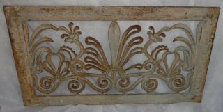Antique Cast Iron Ornate Decorative Floor Or Wall Grates