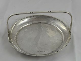 Lovely Arts & Crafts Solid Sterling Silver Basket Dish Charles Horner 1913 149 G