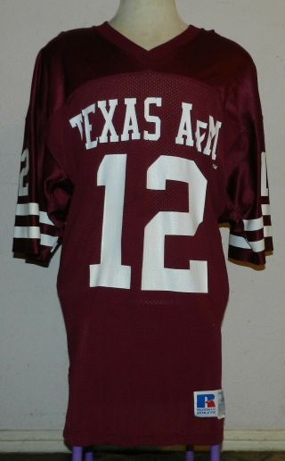 Vintage Texas A&m Aggies Game Worn/used Football Jersey Size 46 Team Issued