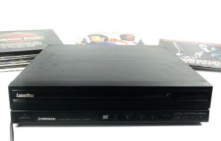 Vintage Pioneer Ld - 838d Laservision Laser Disc Player W/ 20,  Laserdisk