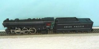 Vintage Ho Scale Tyco Locomotive 4073 And Tender Union Pacific For Repair