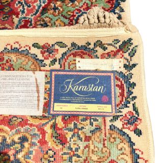 Vintage Karastan Floral Kirman Design 742 Wool Area Rug 8x12 2