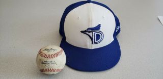 Dunedin Blue Jays Game Hat & Baseball