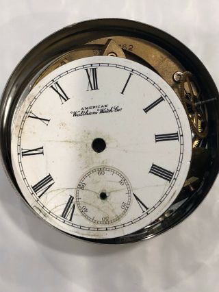 Antique 18 Size 7 Jewel Waltham Pocket Watch Parts 2