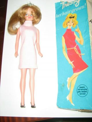 Vintage Palitoy Tressy Doll Hair,  Dress Shoes Box