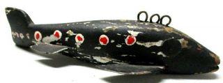 1950 MINNESOTA TROUT COLLECTIBLE FOLK ART FISH SPEARING DECOY ICE FISHING LURE 2