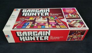 Vintage 1981 MB Bargain Hunter Board Game Milton Bradley 100 Complete 2