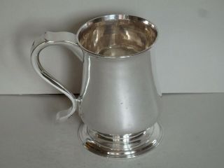 Antique George Iii Sterling Silver Pint Mug Tankard - Newcastle 1784 - 338g