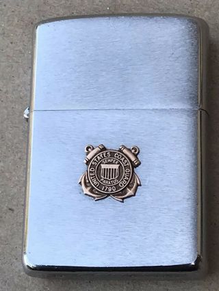 Vintage 1967 Zippo United States Coast Guard Lighter In