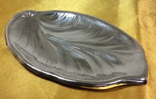 Vintage Sterling Silver Leaf Tray/butter/candy Dish Bowl By Poole Over 80 Grams