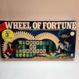 Wheel Of Fortune Vintage Pressman Board Game 3rd Edition 1985 Cond.