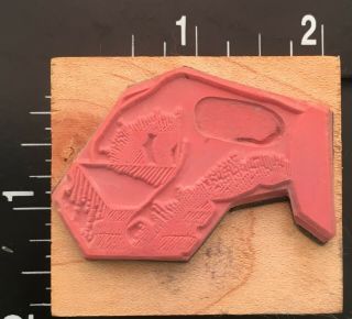 VINTAGE HAND HOLDING WOOD BLOCK Rubber Stamps of America Wood Rubber Stamp 2