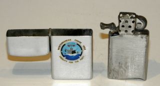 vintage 1960 zippo town & country military cruise slim windproof petrol lighter 3