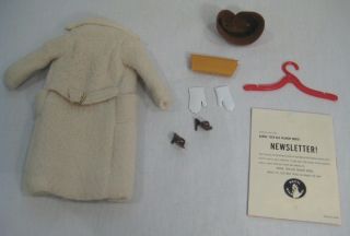 Vintage Barbie Peachy Fleecy Coat 915 Clothes Doll Complete Outfit 1960s 60s 3