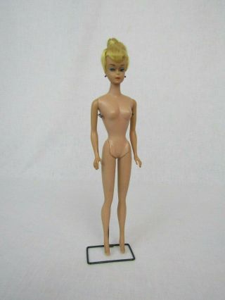Vintage Barbie Blonde Ponytail Swirl Doll Straight Legs Hard Body Tlc