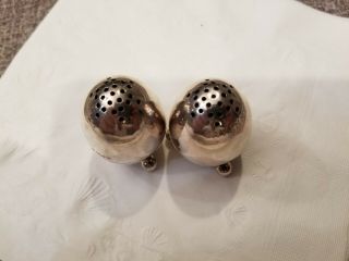 RARE STERLING SILVER SALT SHAKERS BY EDWARD H STOCKWELL LONDON 1879 2