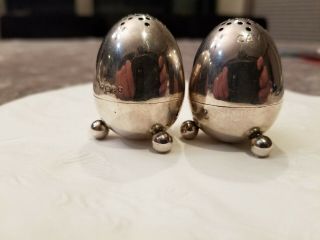 RARE STERLING SILVER SALT SHAKERS BY EDWARD H STOCKWELL LONDON 1879 3