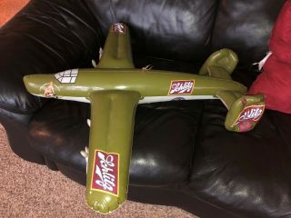 Vintage Schlitz Beer Inflatable Airplane 50th Anniversary Wwii 30 "