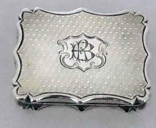 Nathaniel Mills Castle Top Cathedral Silver Vinaigrette – dated 1824 2