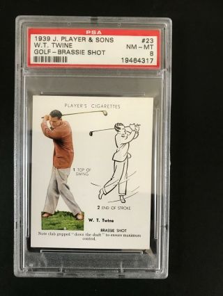1939 John Player Golf: W T Twine 23 Psa Grade 8