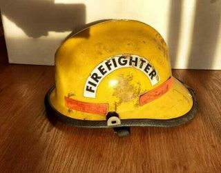 Cairns Firefighter Yellow Helmet Costume Vintage