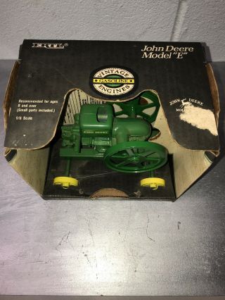 John Deere Model E 1/6 Scale 4350 ERTL Gas Engine Hit Miss Die Cast Toy Vintage 3